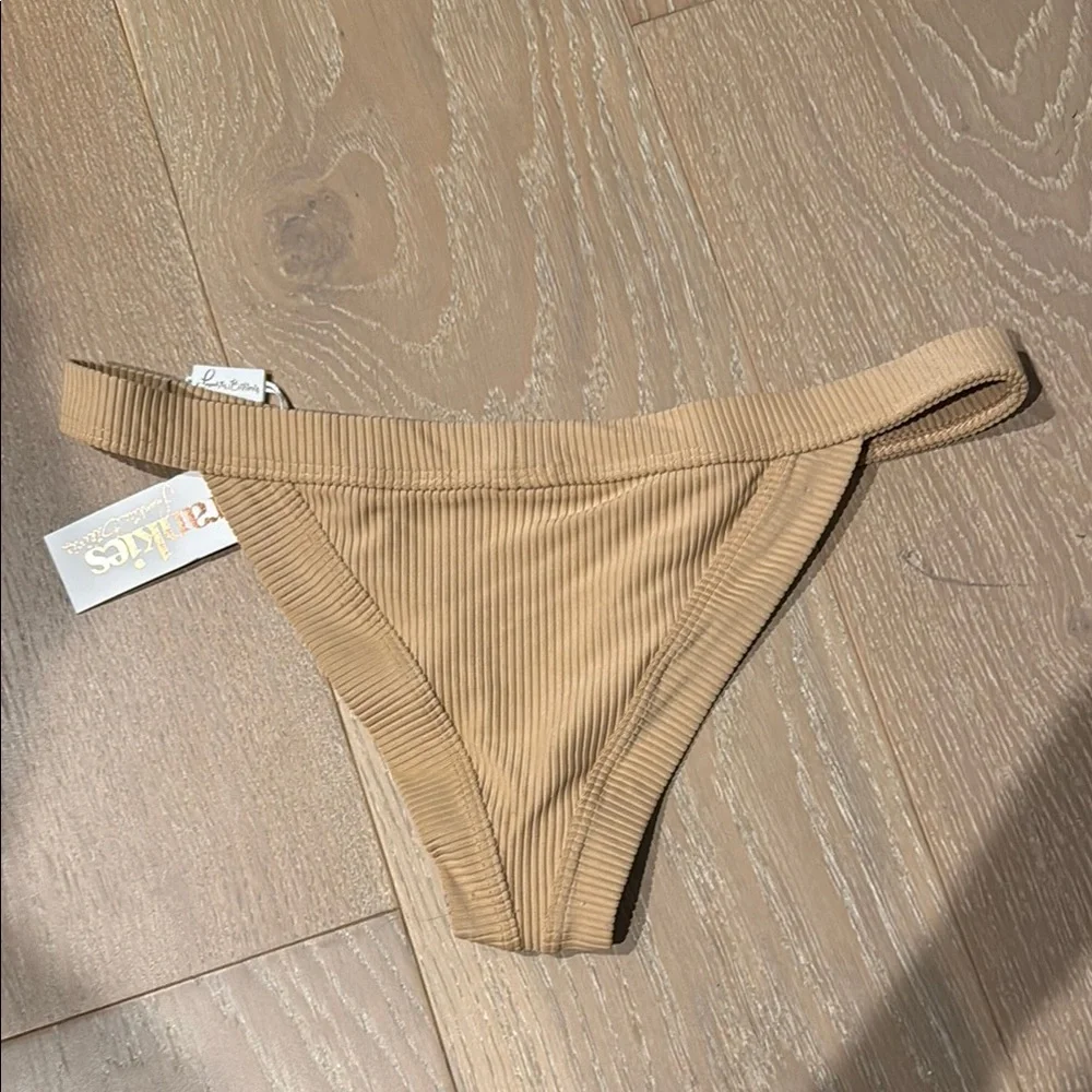 Tan Ribbed Bikini Bottom - Picture 3 of 3